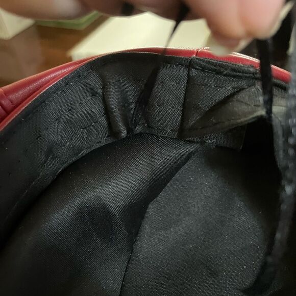 WOMENS NWT FAUX LEATHER NEWSBOY CAP - Picture 5 of 7